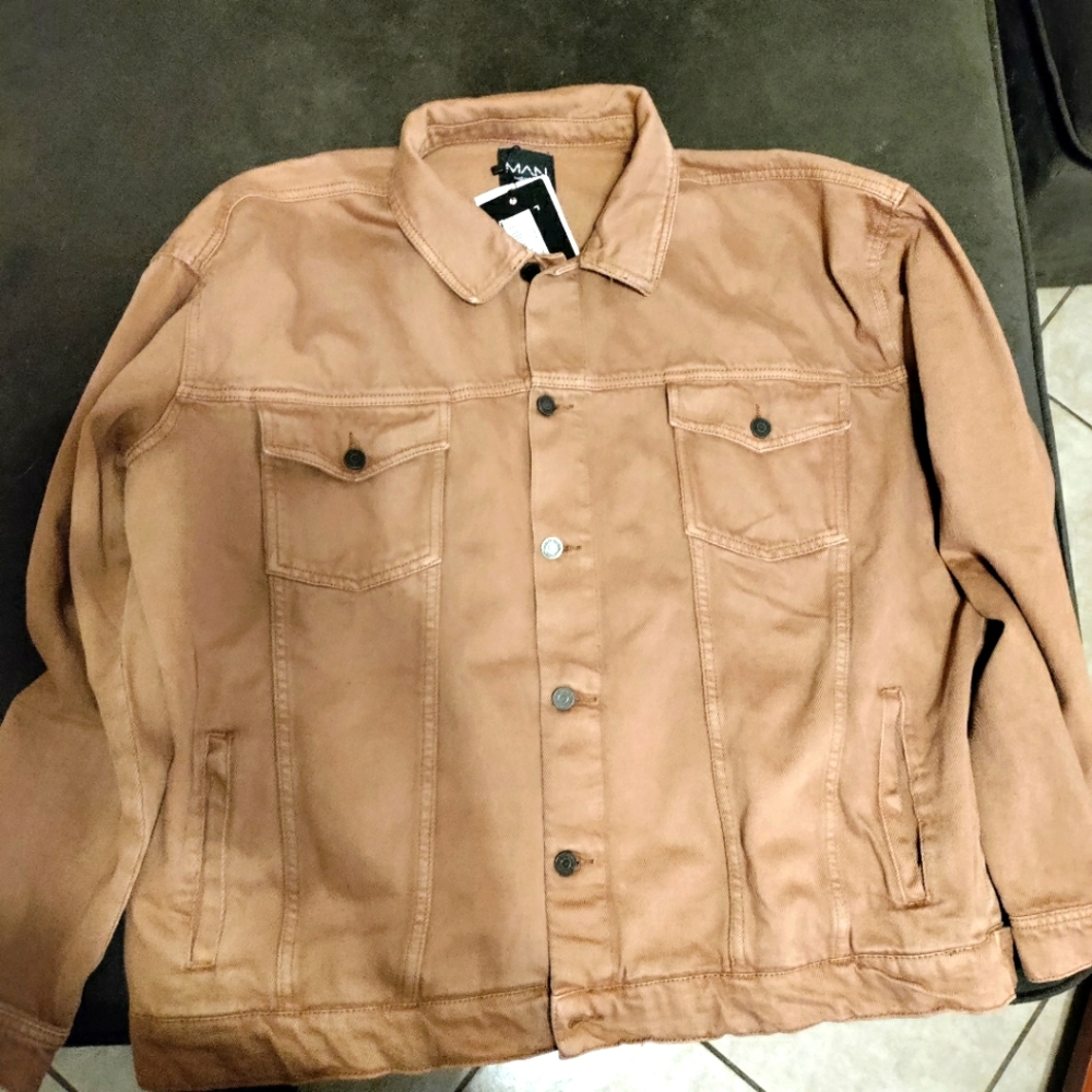 2xl denim jacket boohoo man